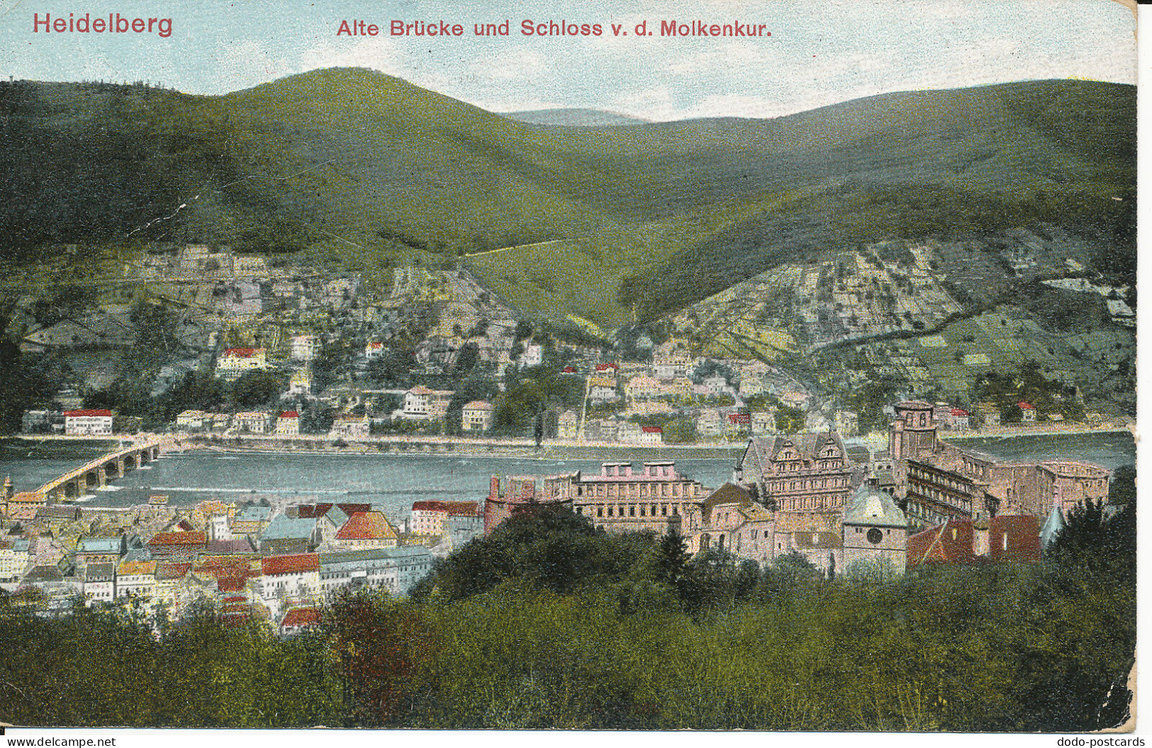 PC38755 Heidelberg. Alte Brucke Und Schloss V. D. Molkenkur. 1927. B. Hopkins - Monde