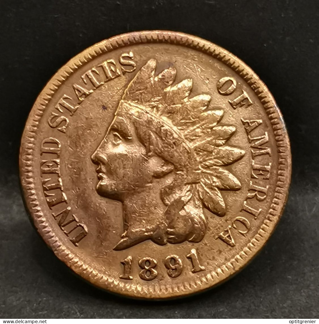 1 CENT INDIAN HEAD 1891 USA / TETE D'INDIEN - 1859-1909: Indian Head