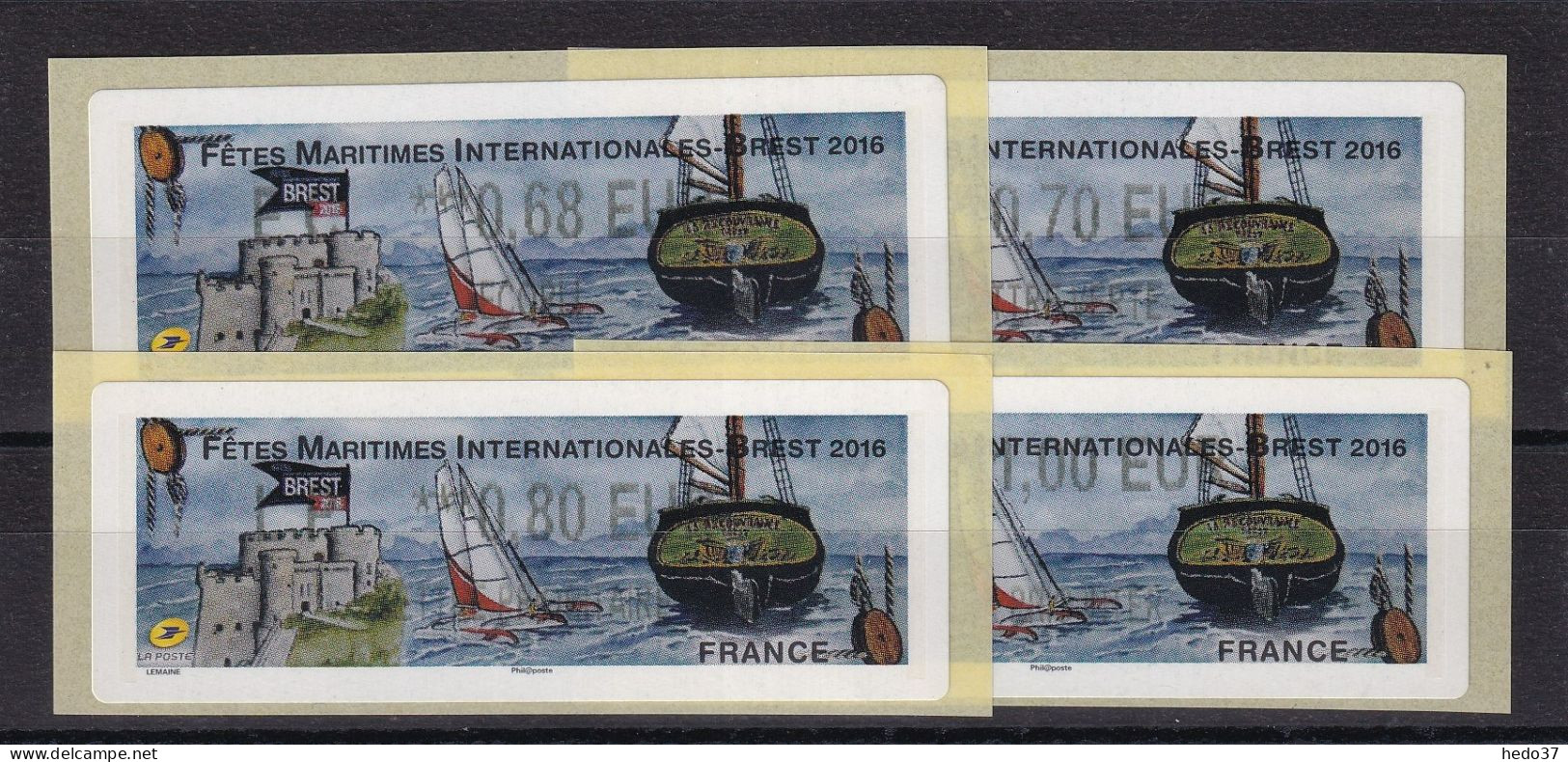 France Timbres De Distributeurs  N°1198 - 4 Valeurs - Neuf ** Sans Charnière - TB - 2010-... Illustrated Franking Labels