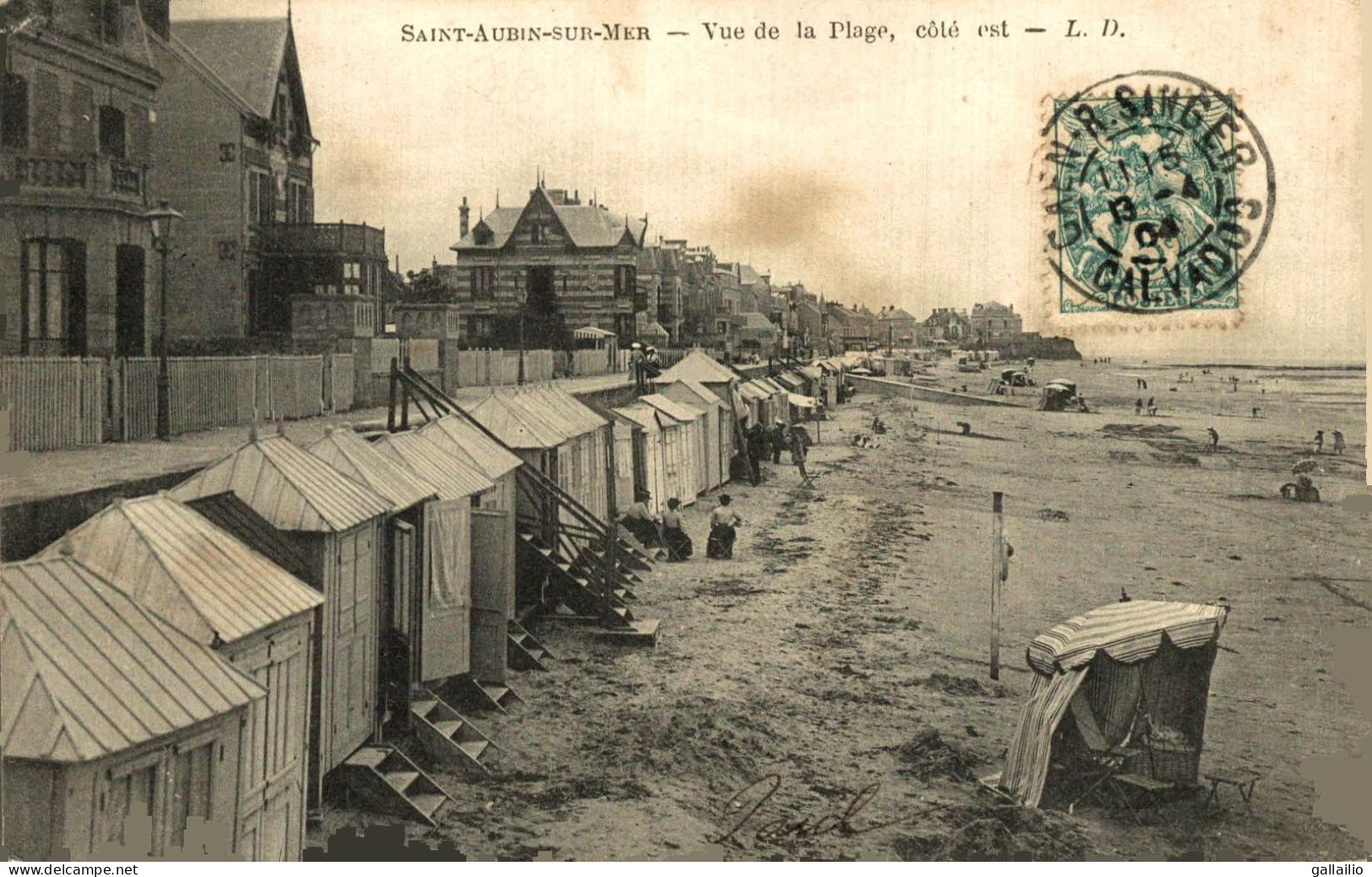 SAINT AUBIN SUR MER VUE DE LA PLAGE COTE EST - Saint Aubin