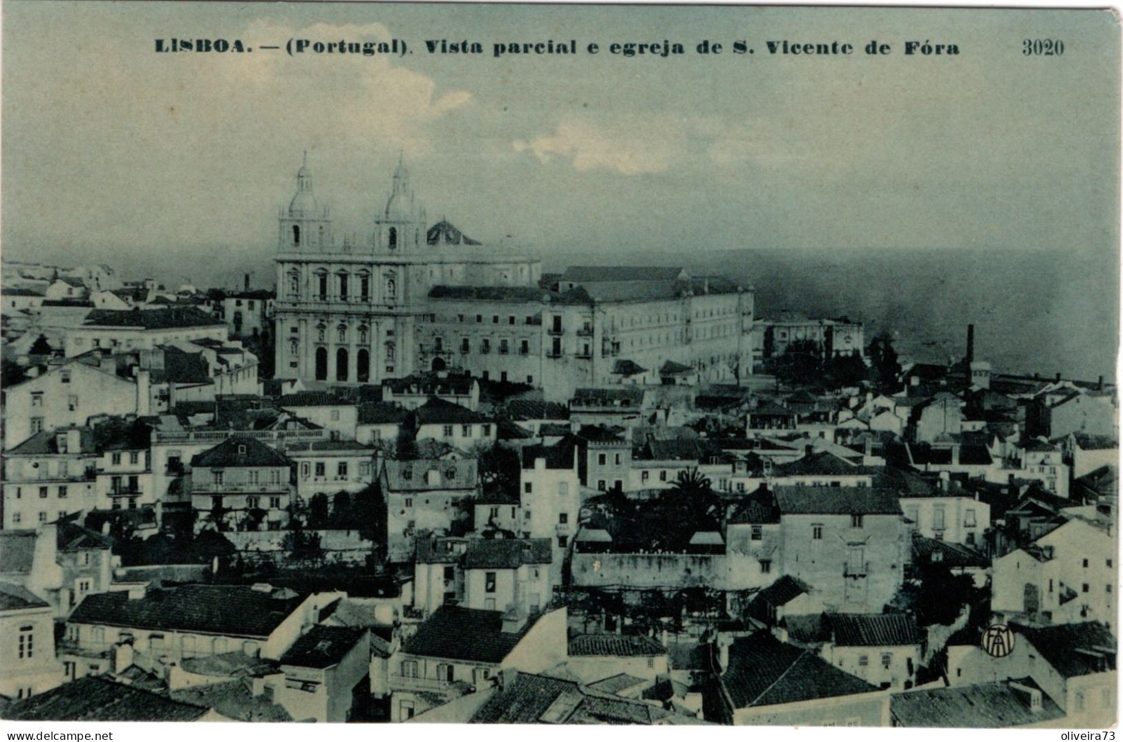 LISBOA - Vista Parcial E Igreja De S. Vicente De Fóra (Ed. F. A. Martins. Nº 3020) - PORTUGAL - Lisboa
