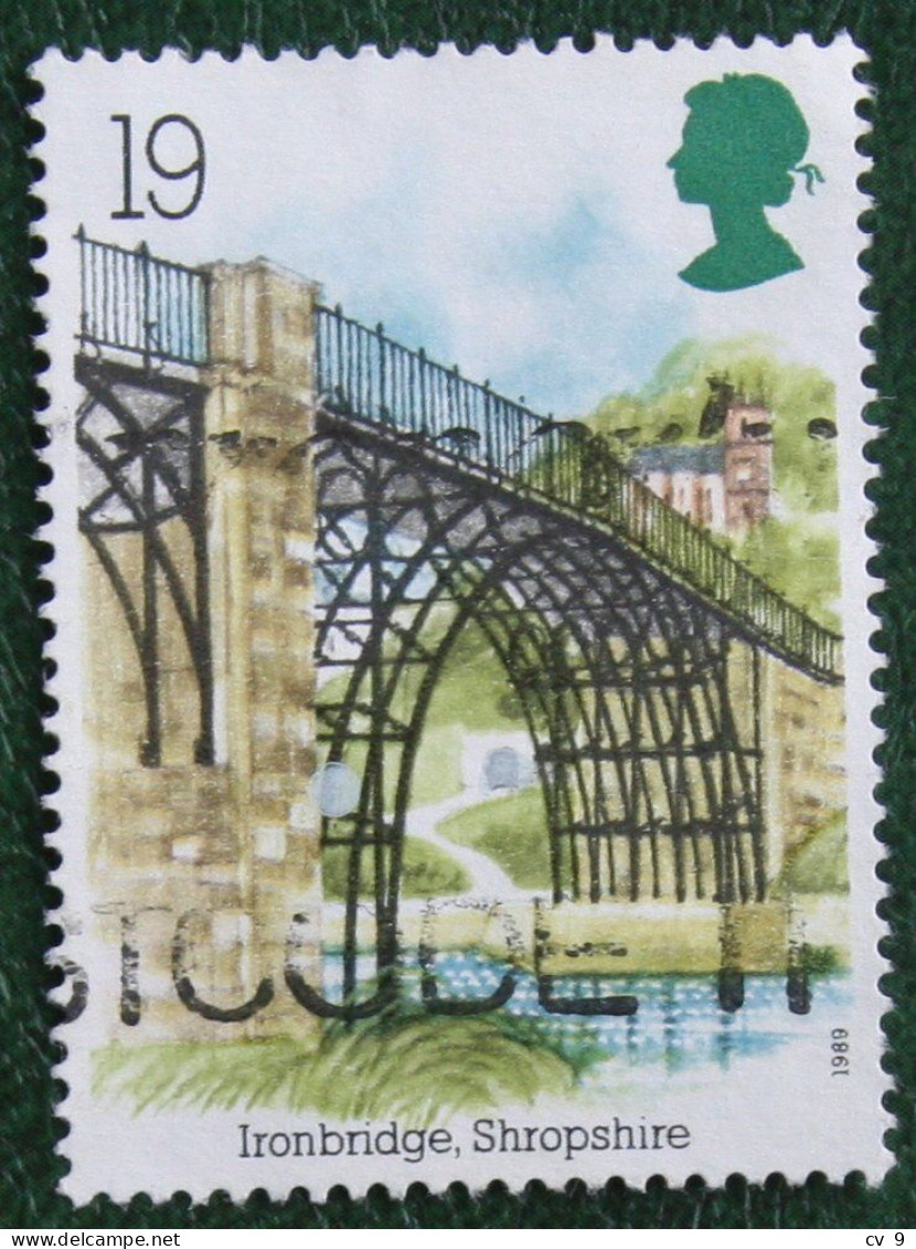 19P INDUSTRIAL ARCHAEOLOGY RIVER BRIDGE (Mi 1206) 1989 Used Gebruikt Oblitere ENGLAND GRANDE-BRETAGNE GB GREAT BRITAIN - Used Stamps