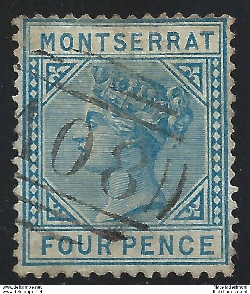 1880 MONTSERRAT - SG N° 5  Wmk Crown CC  USED - Sonstige & Ohne Zuordnung