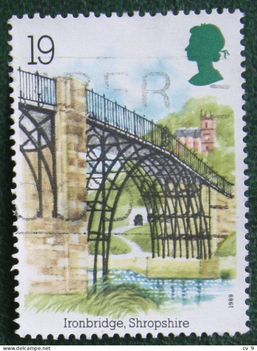 19P INDUSTRIAL ARCHAEOLOGY RIVER BRIDGE (Mi 1206) 1989 Used Gebruikt Oblitere ENGLAND GRANDE-BRETAGNE GB GREAT BRITAIN - Usados