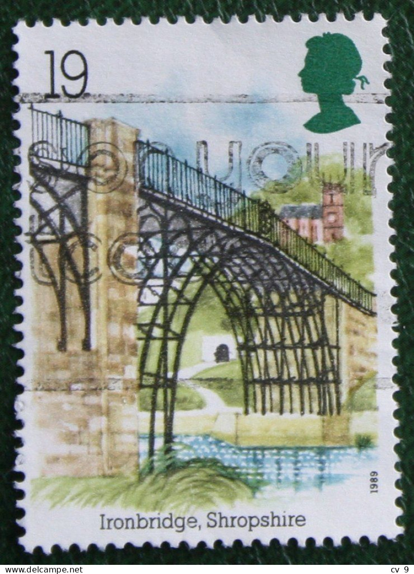 19P INDUSTRIAL ARCHAEOLOGY RIVER BRIDGE (Mi 1206) 1989 Used Gebruikt Oblitere ENGLAND GRANDE-BRETAGNE GB GREAT BRITAIN - Usati