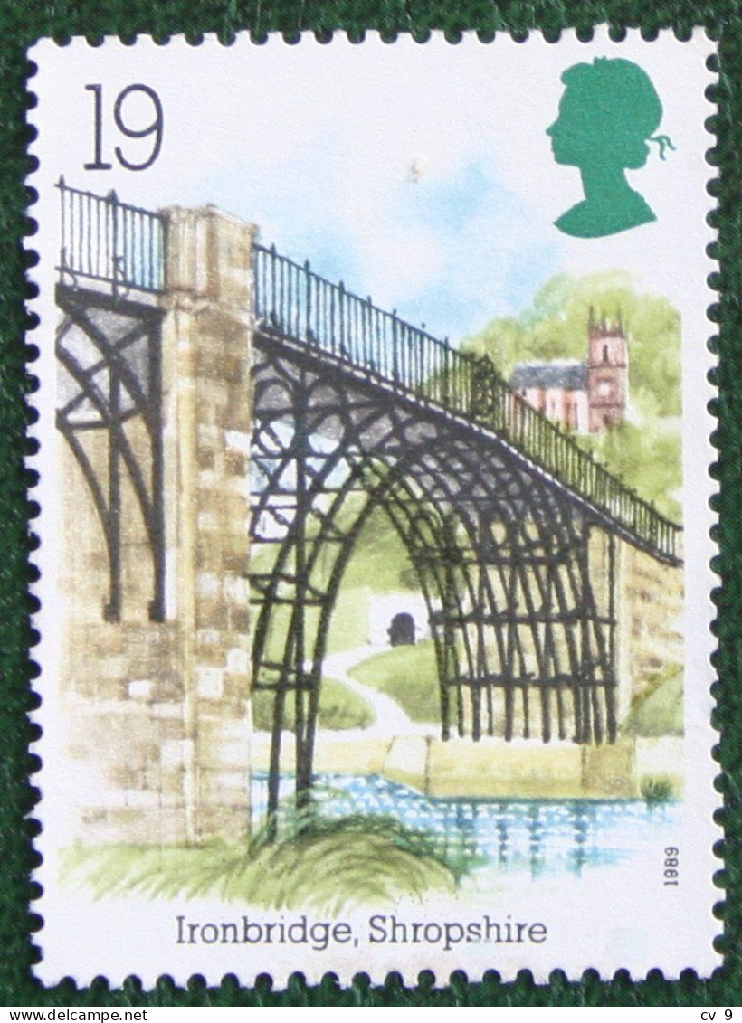 19P INDUSTRIAL ARCHAEOLOGY RIVER BRIDGE (Mi 1206) 1989 Used Gebruikt Oblitere ENGLAND GRANDE-BRETAGNE GB GREAT BRITAIN - Used Stamps