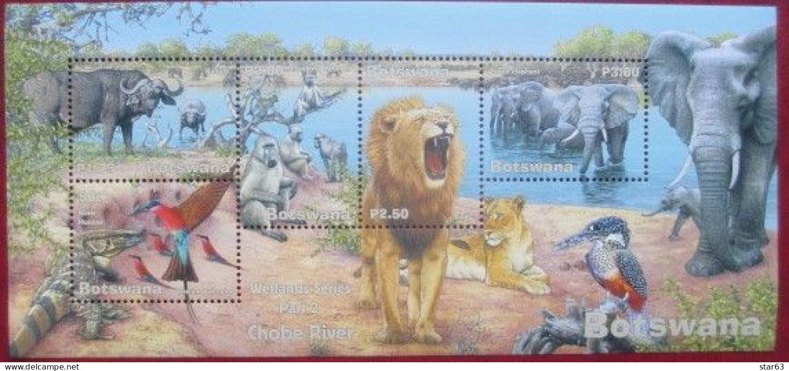 Botswana  2001 Wild  Animals  Birds  Fauna   S/S  MNH - Botswana (1966-...)