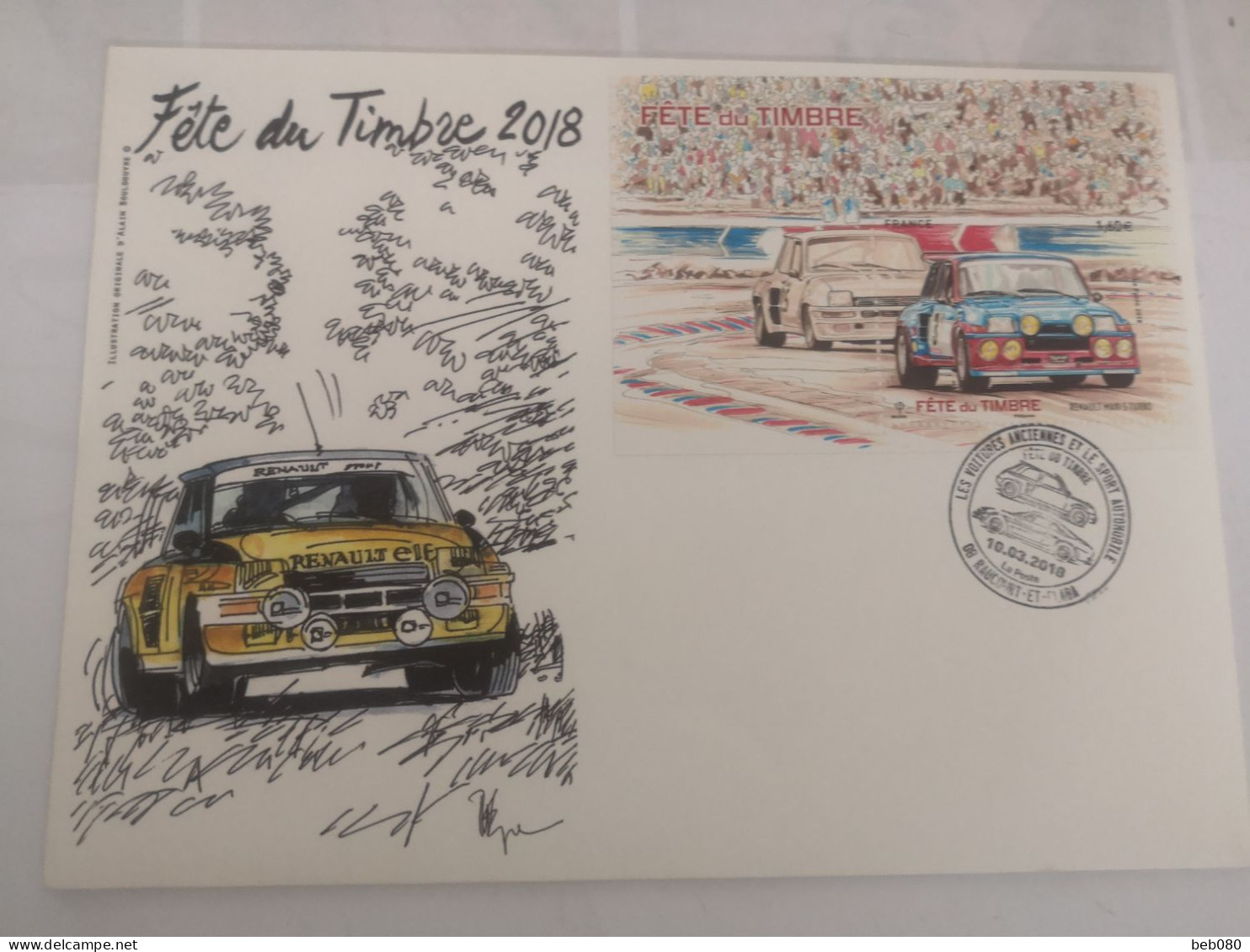 Enveloppe "Renault 5 Turbo"  Fête Du Timbre 2018 Ardennes - Matasellos Conmemorativos