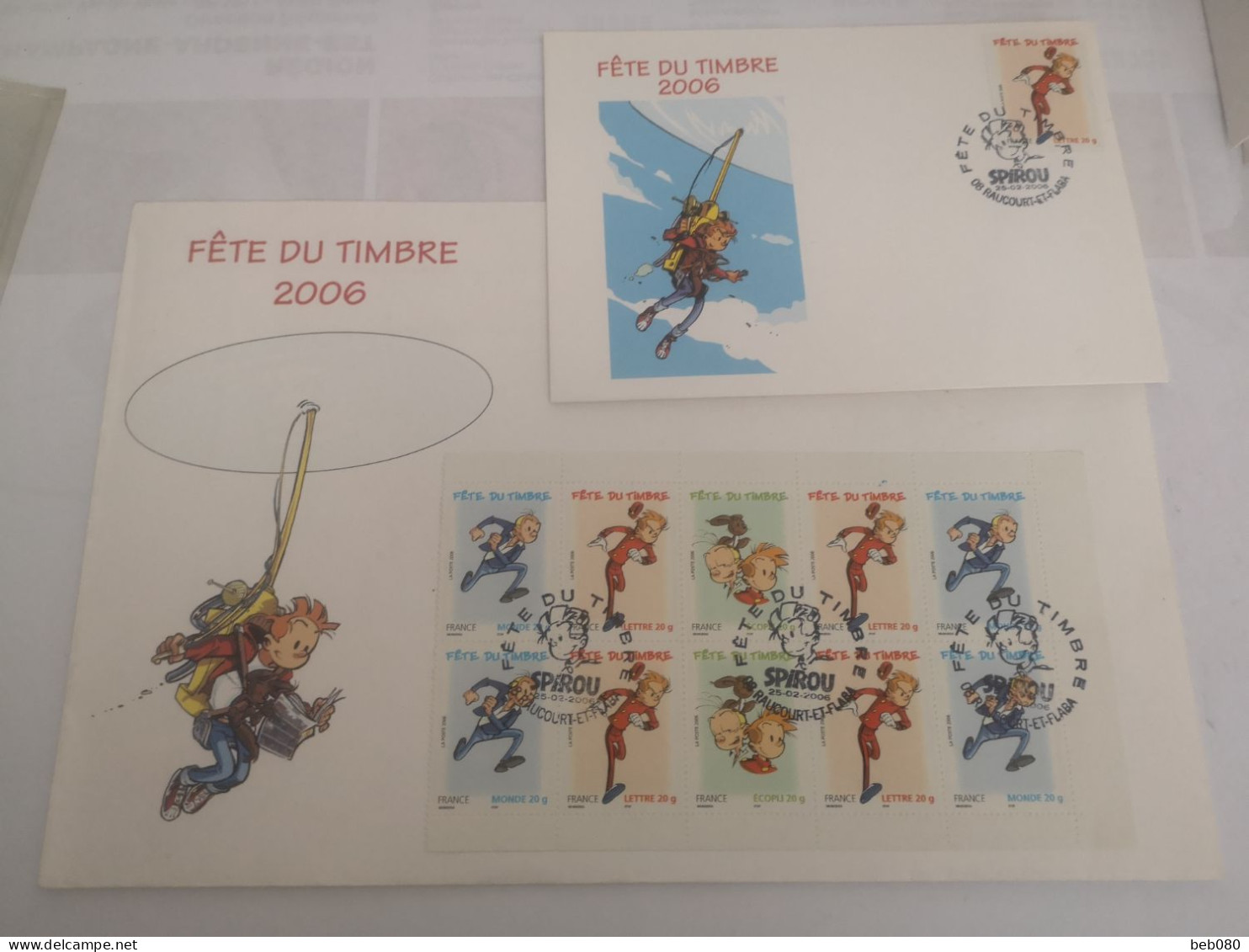 Enveloppes "Spirou"  Fête Du Timbre 2006 Ardennes - Gedenkstempels