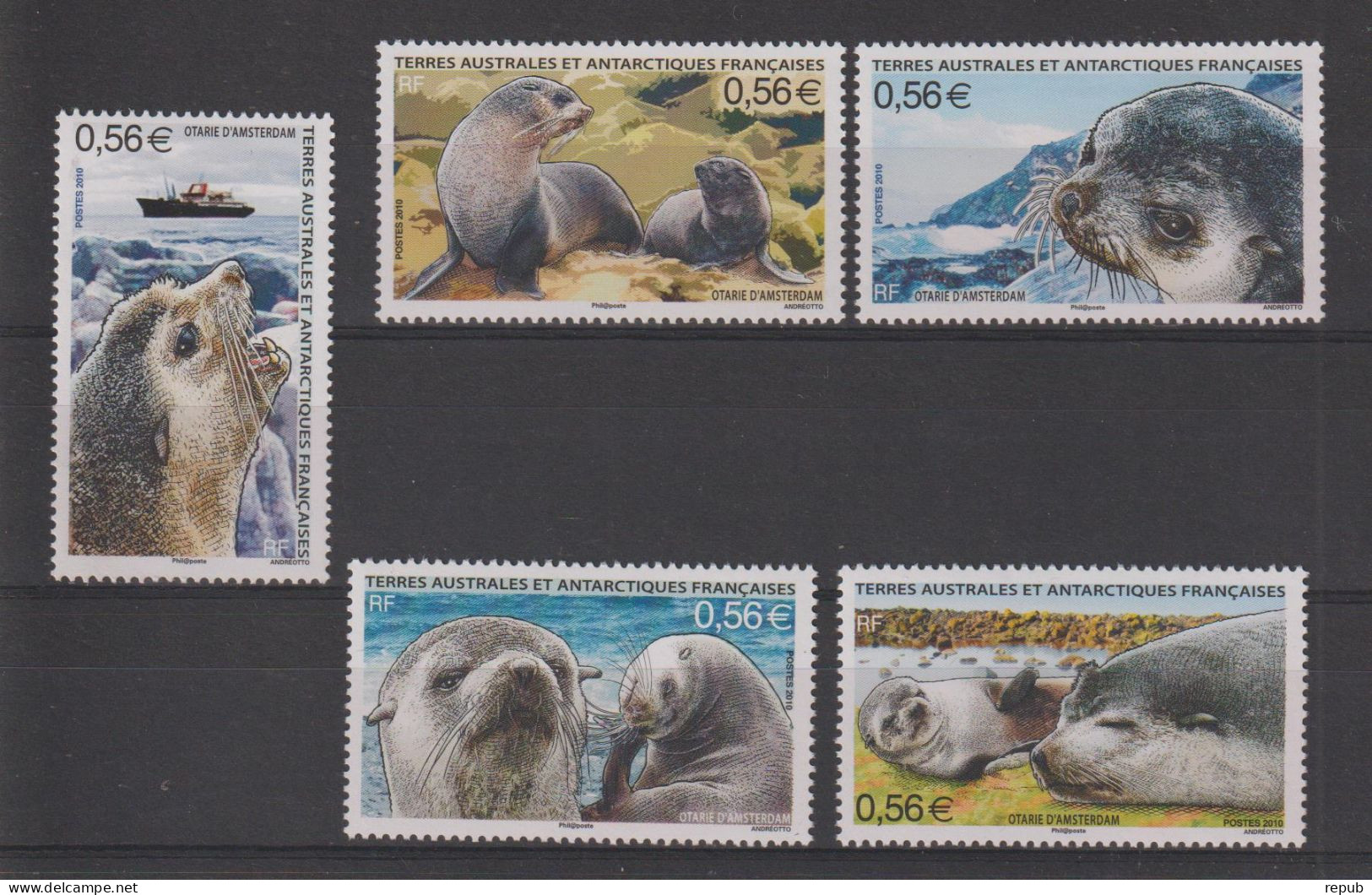 TAAF 2010 Timbres Issus Du BF 23 , 566-570, 5 Val ** MNH - Nuovi