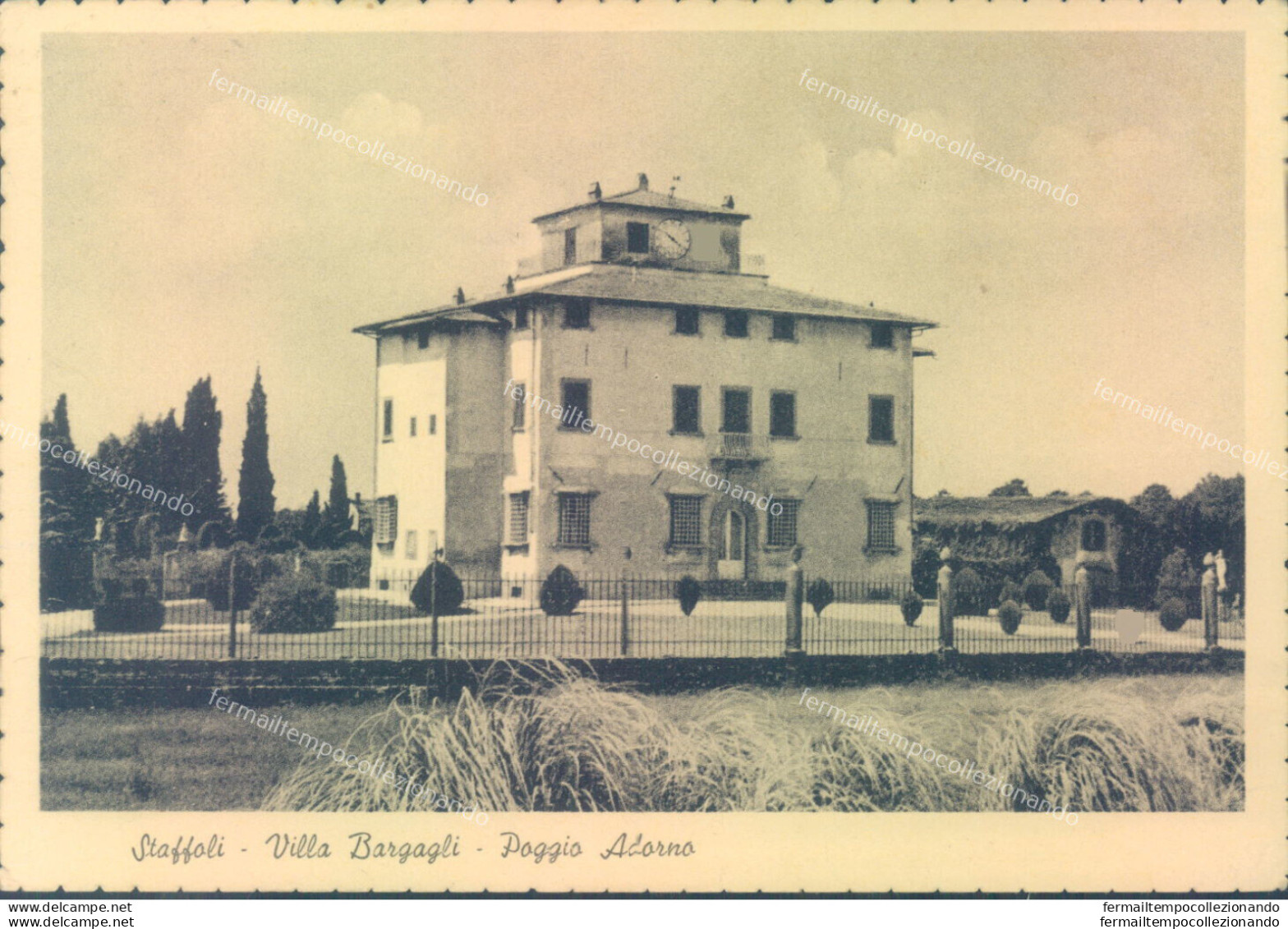 Aa676 Cartolina Staffoli Villa Bargagli Poggio Adorno Provincia Di Pisa - Pisa