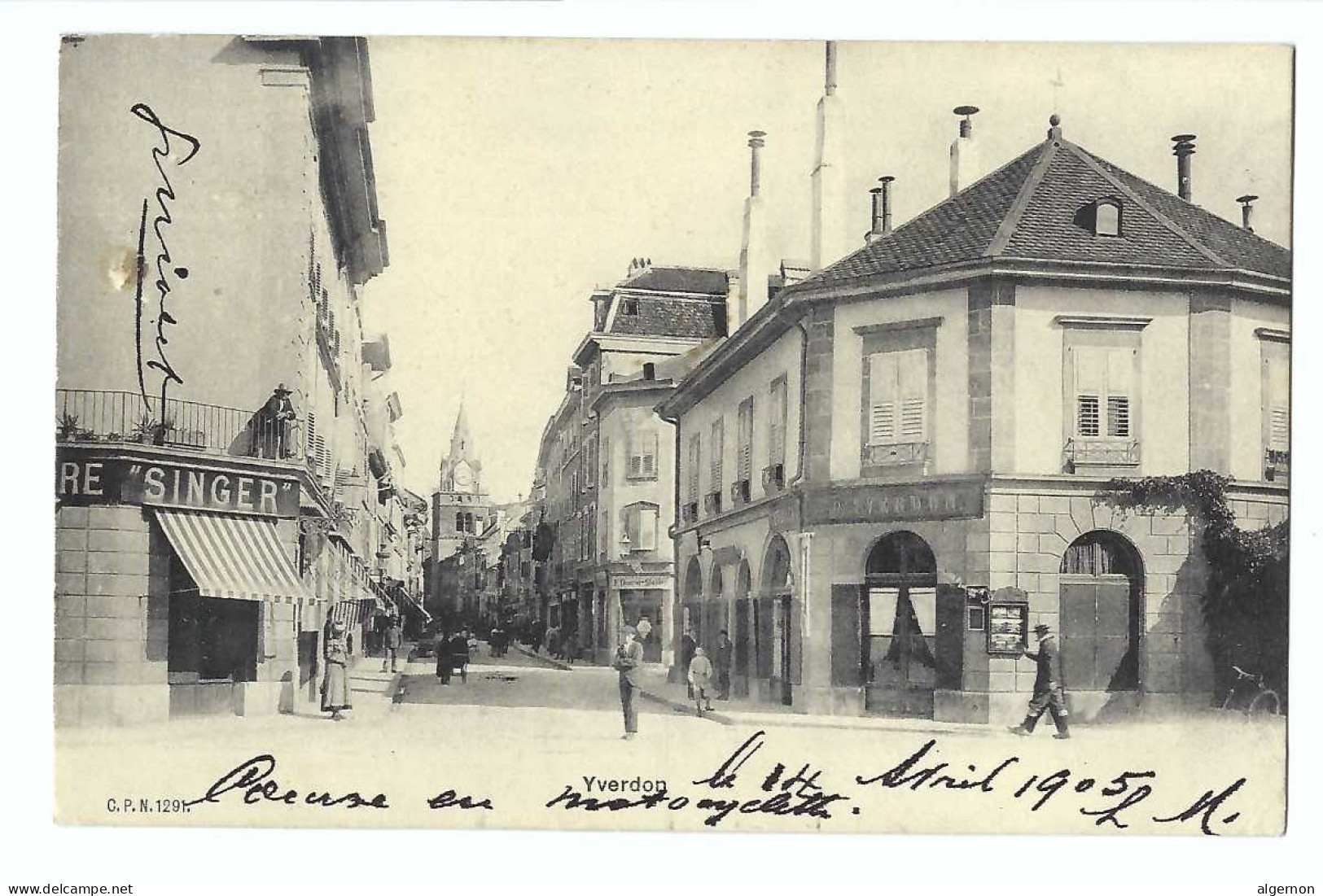 32453 - Yverdon 1904 Pub Singer - Yverdon-les-Bains 