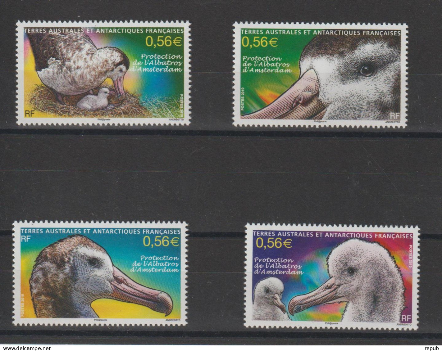 TAAF 2010 Timbres Issus Du BF 24 , 572-575, 4 Val ** MNH - Nuevos