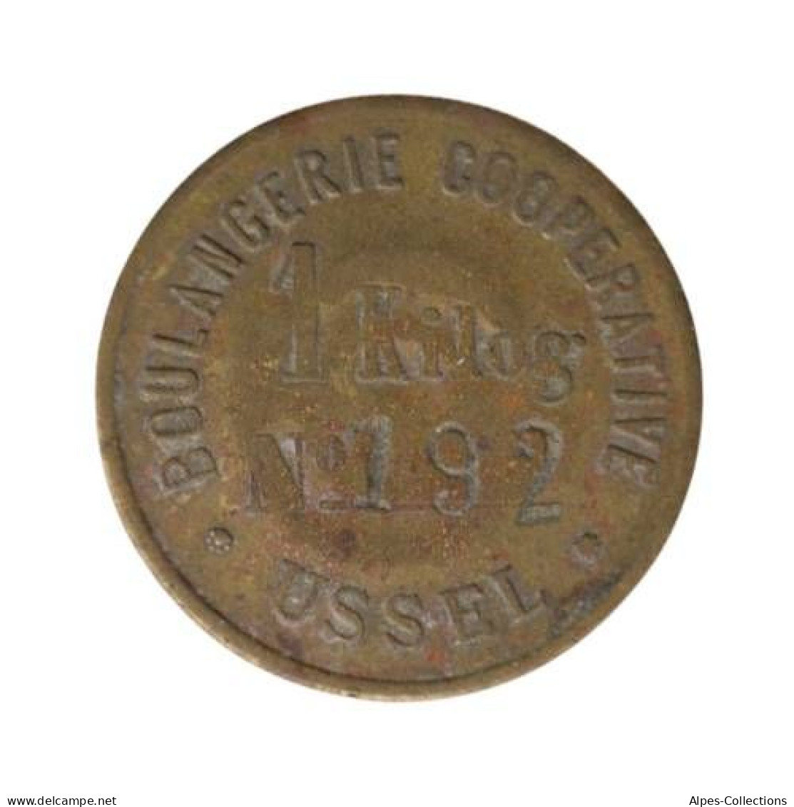 USSEL - 01.01 - Monnaie De Nécessité - 1 Kg De Pain Boulangerie Coopérative - Notgeld