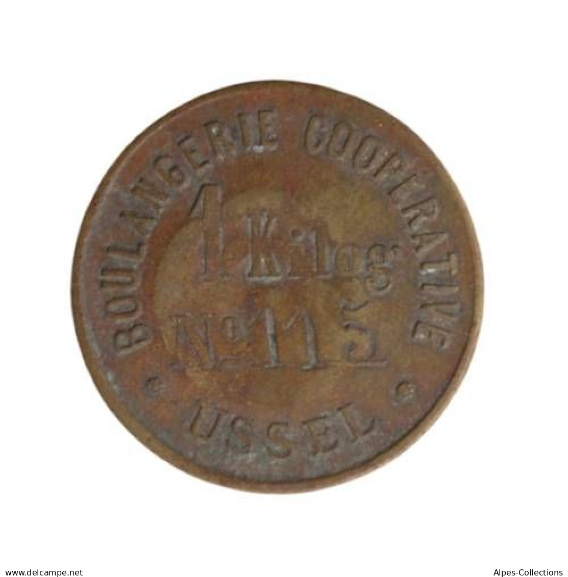 USSEL - 01.01 - Monnaie De Nécessité - 1 Kg De Pain Boulangerie Coopérative - Notgeld