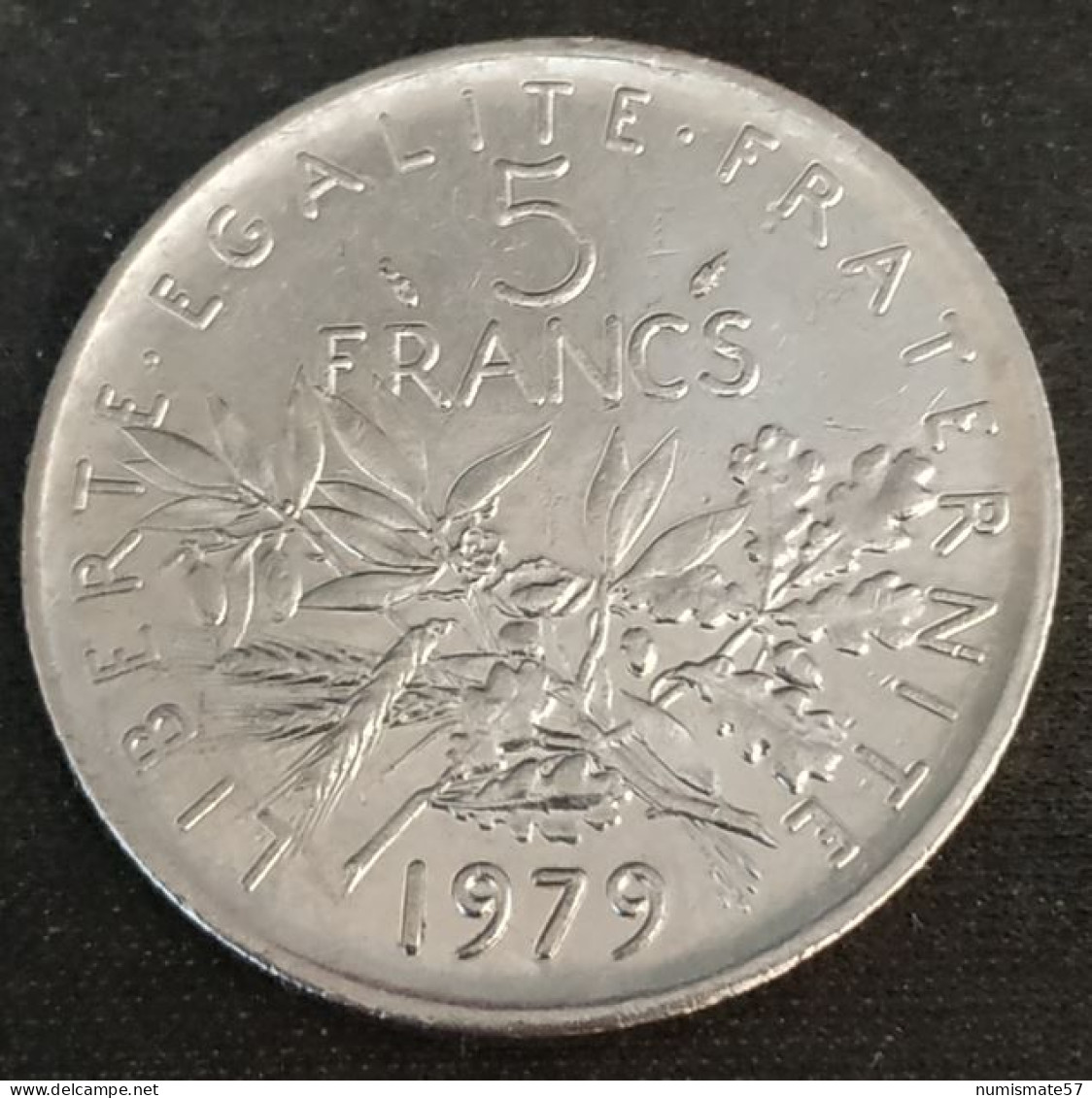 RARE - FRANCE - 5 FRANCS 1979 - Semeuse - O.Roty - Cupronickel - Gad 771 - KM 926a.1 - ( 50 511 Ex. ) - Other & Unclassified