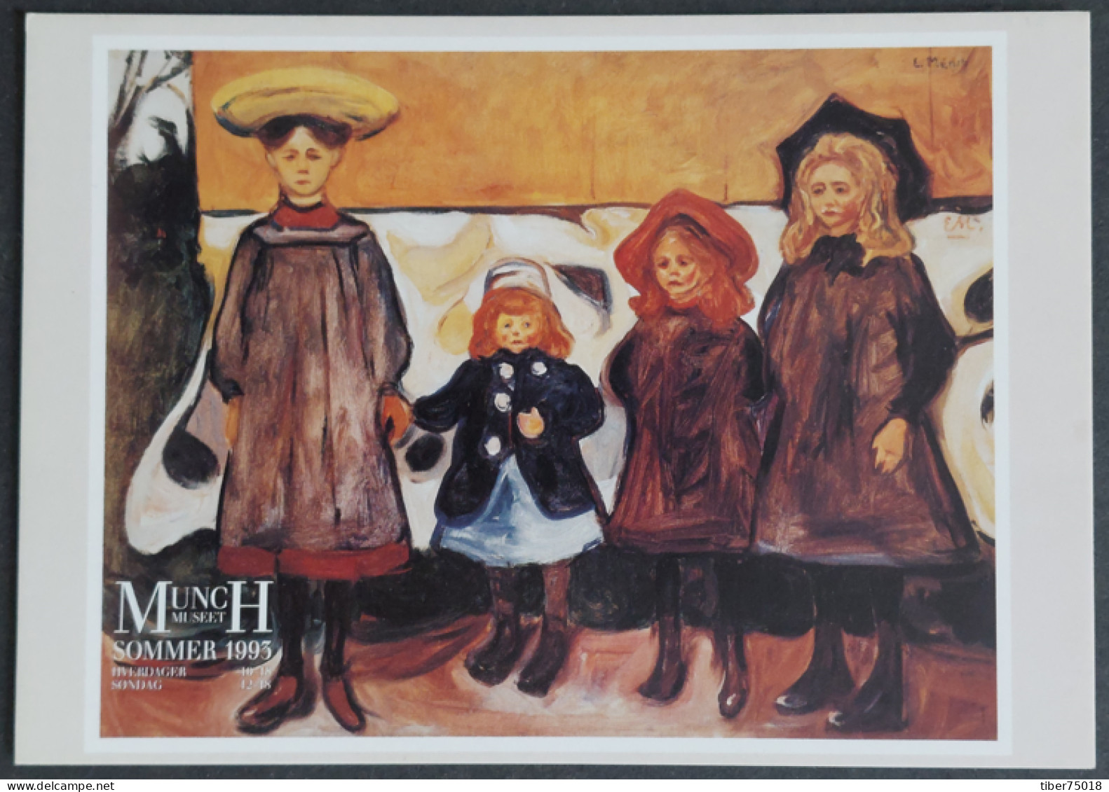 Carte Postale - Munch Museet (musée) Sommer 1993 (Quatre Filles à Asgardstrand - Edvard Munch) - Pittura & Quadri