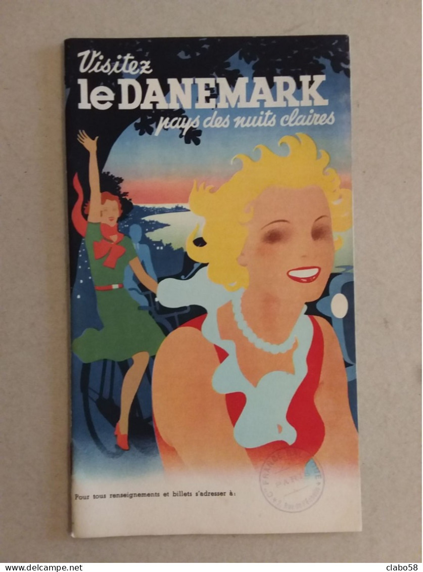 VISITEZ LE DANEMARK  1937  BROCHURE ORIGINALE 20 PAGINE ILLUSTRATE IN FRANCESE  DANIMARCA - Werbung