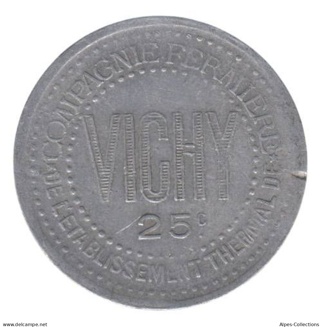 VICHY - 07.01 - Monnaie De Nécessité - 25 Centimes - Monetary / Of Necessity