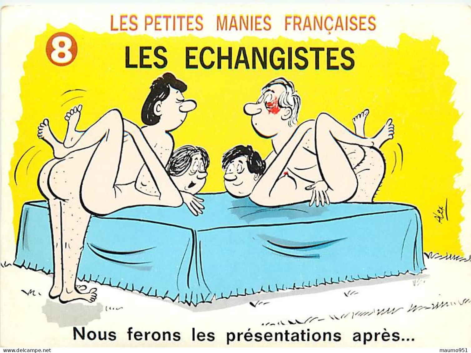 HUMOUR - LES ECHANGISTES . Carte N° 8 Nous Ferons Les Présentations Après ...(cpsm) - Humor