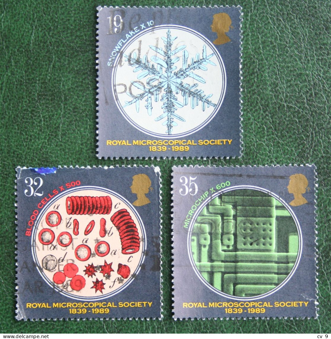 Royal Microscopical Society RMS Mi 1218 1220-1221 1989 Used Gebruikt Oblitere ENGLAND GRANDE-BRETAGNE GB GREAT BRITAIN - Used Stamps