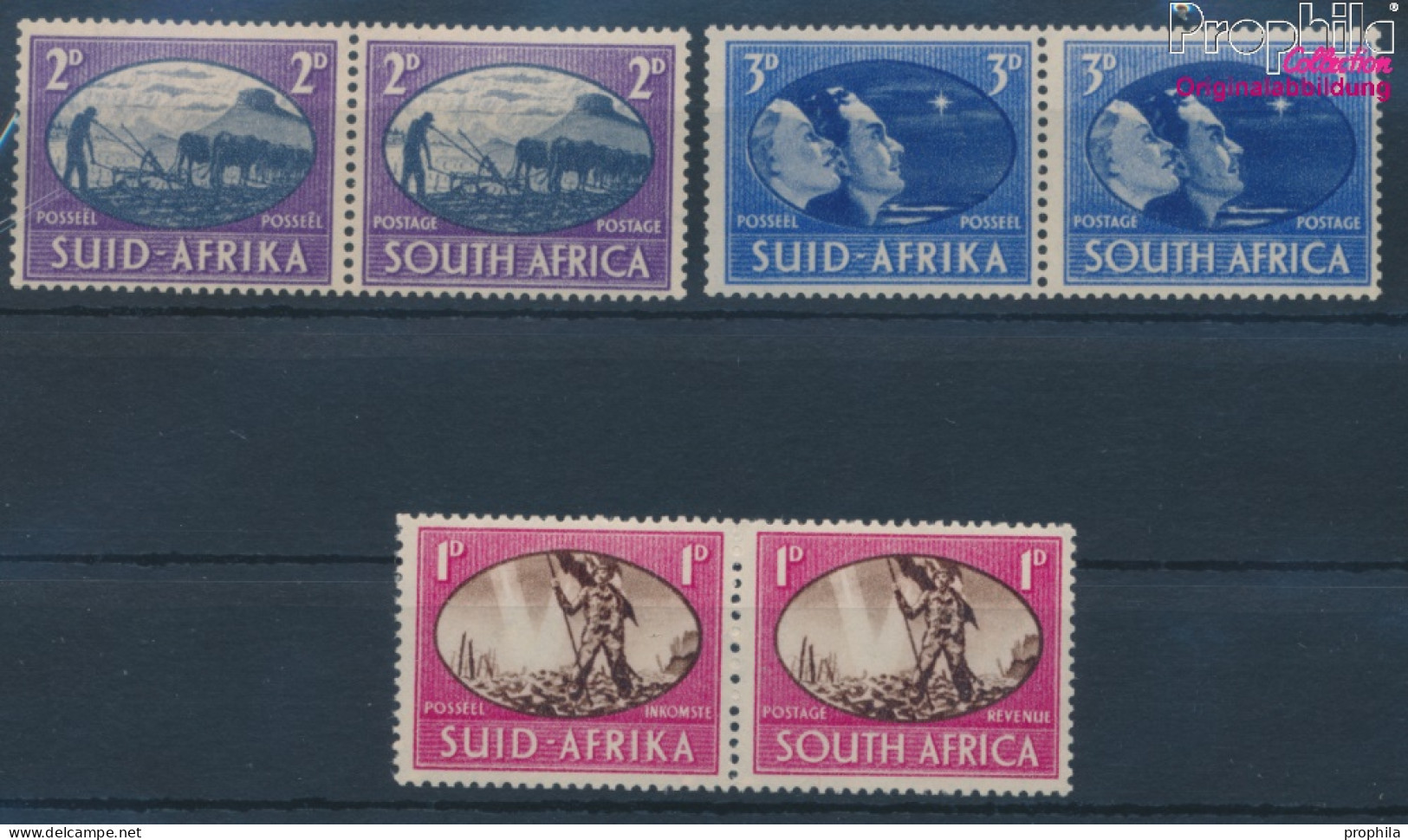 Südafrika 175-180 Waagerechte Paare (kompl.Ausg.) Postfrisch 1945 Sieg (10364276 - Neufs