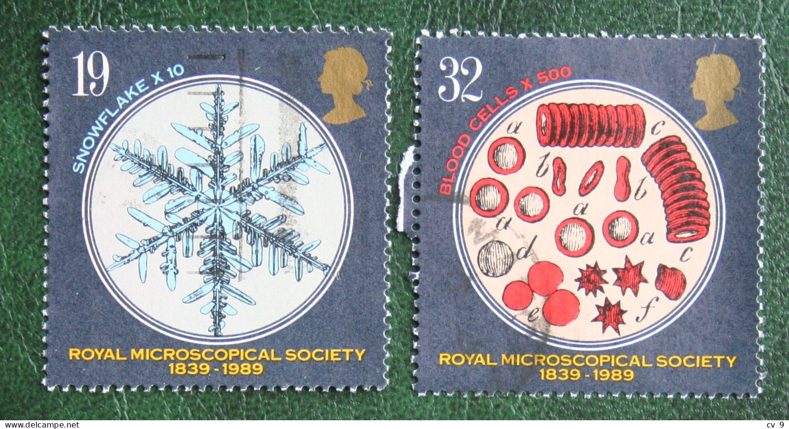 Royal Microscopical Society RMS Mi (1218 1221) 1989 Used Gebruikt Oblitere ENGLAND GRANDE-BRETAGNE GB GREAT BRITAIN - Gebraucht