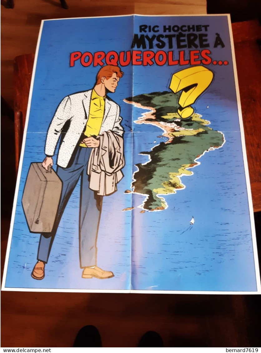 Affiche  Ric Hochet  Mystere A Porquerolle - Afiches