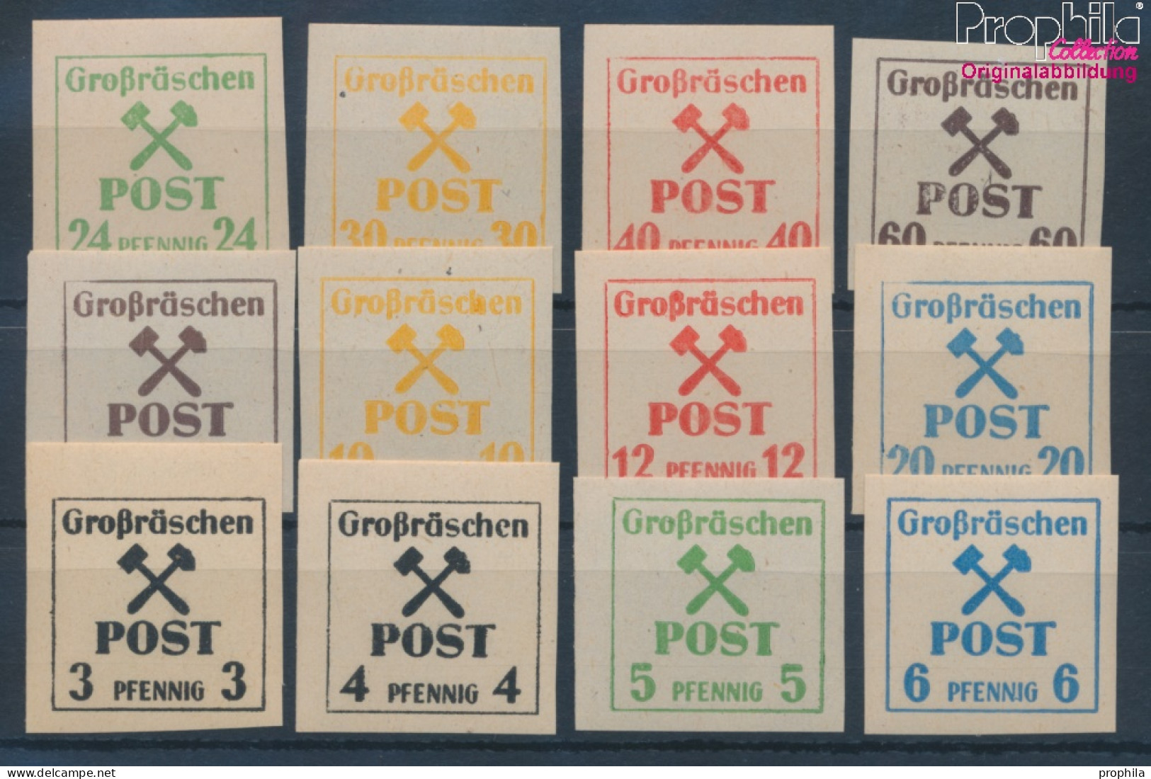 Großräschen 31-42 (kompl.Ausg.) Postfrisch 1945 Schlägel Und Eisen (10342061 - Autres & Non Classés