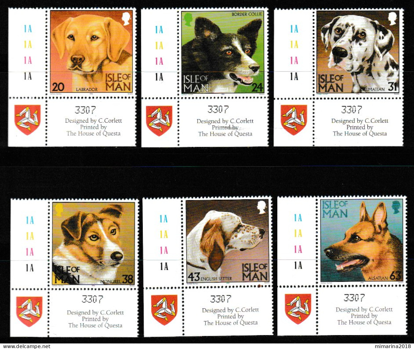 ISLE OF MAN  1996  MNH  "DOGS" - Dogs