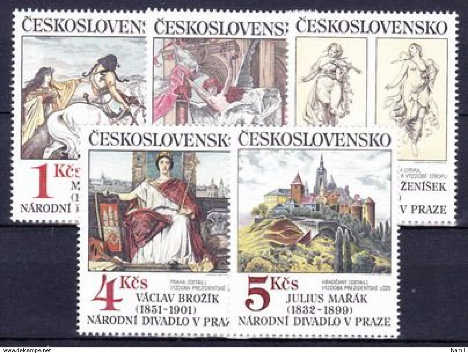 ** Tchécoslovaquie 1983 Mi 2737-41 (Yv 2556-60), (MNH)** - Nuevos