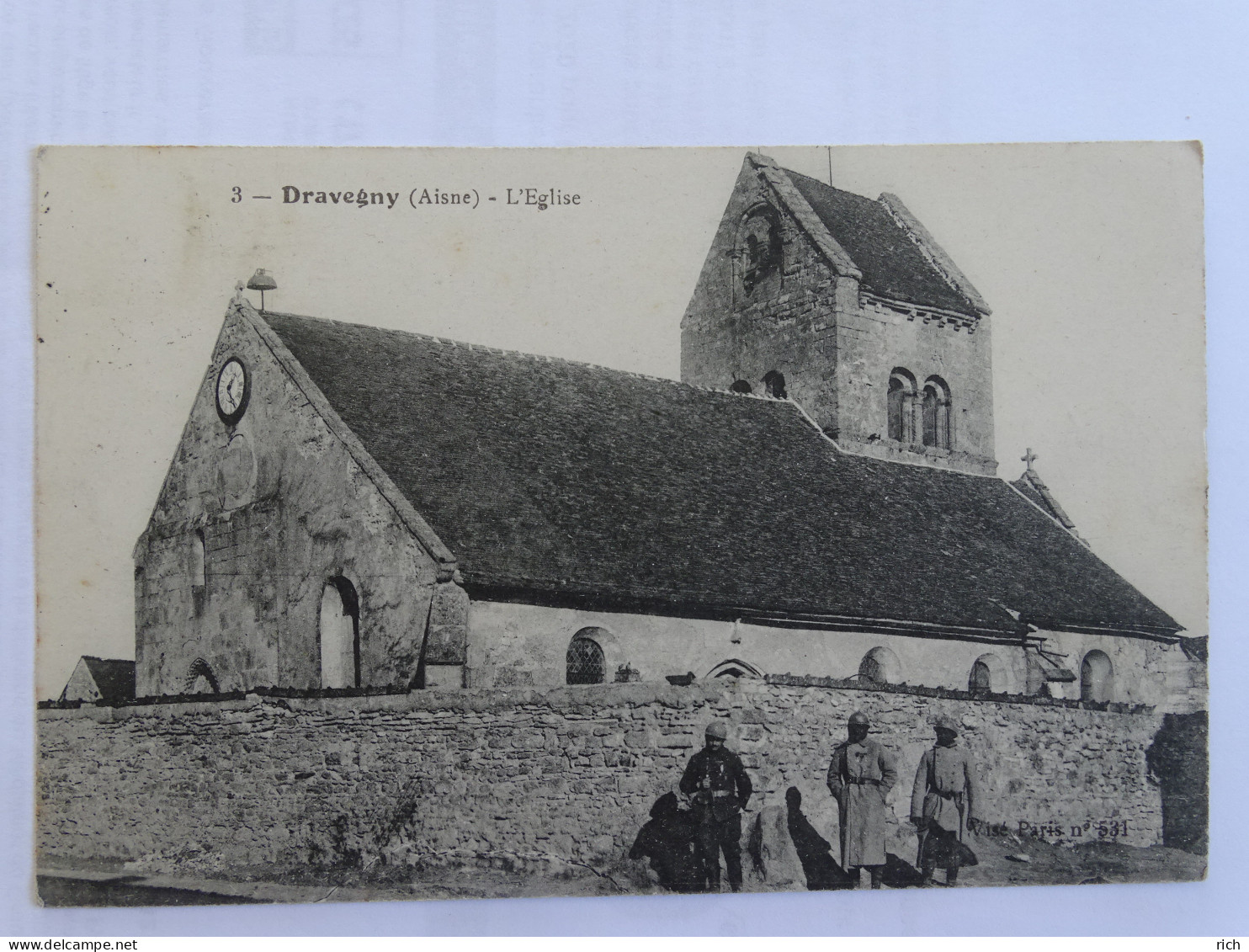 CPA 02 Aisne - Dravegny - L'Eglise - Autres & Non Classés