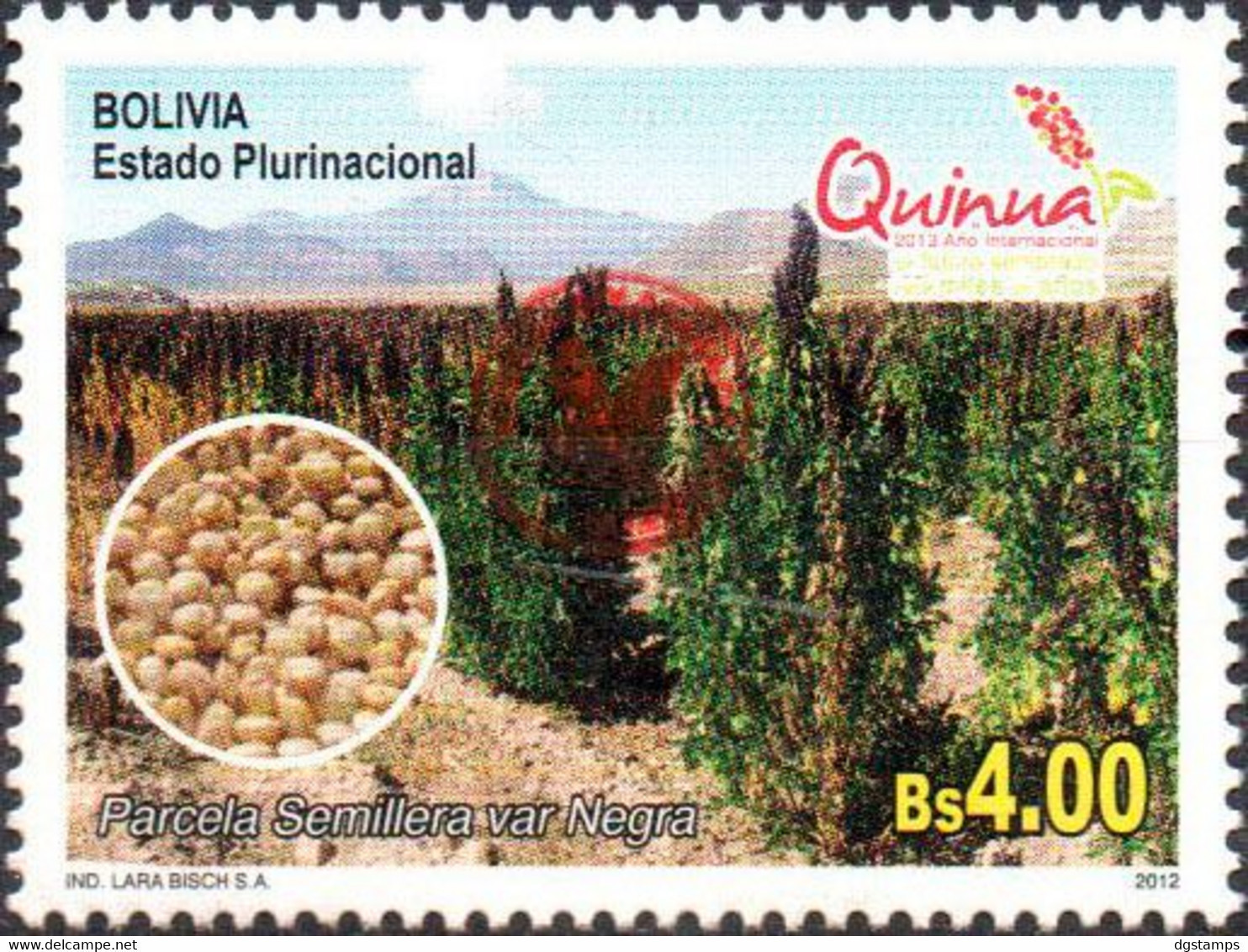 Bolivia 2018 ** CEFIBOL 2392B Issued 2012 ECOBOL Seed Plot (CB 2181) Enabled AgBC. Only 100 Known. - Bolivia