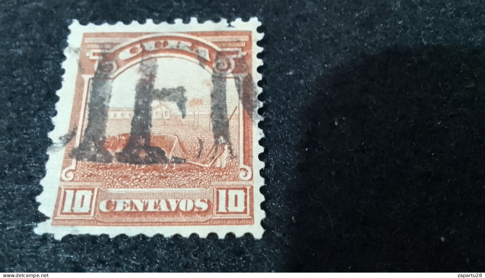 CUBA- 1920--35-  10  C.    DAMGALI - Oblitérés
