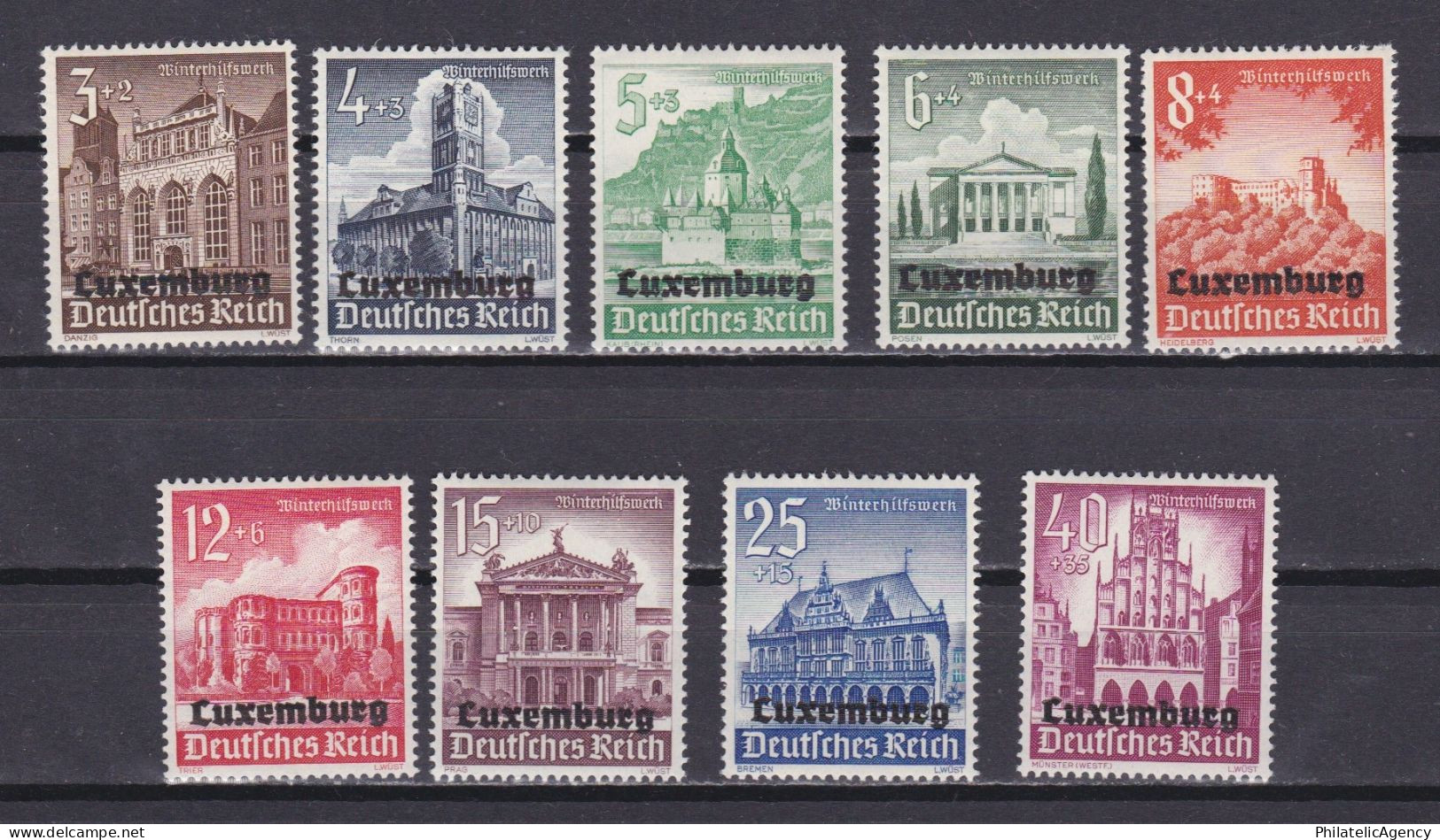 LUXEMBOURGH 1941, Mi# 31-41,  German Occupation, MH - 1940-1944 Occupation Allemande