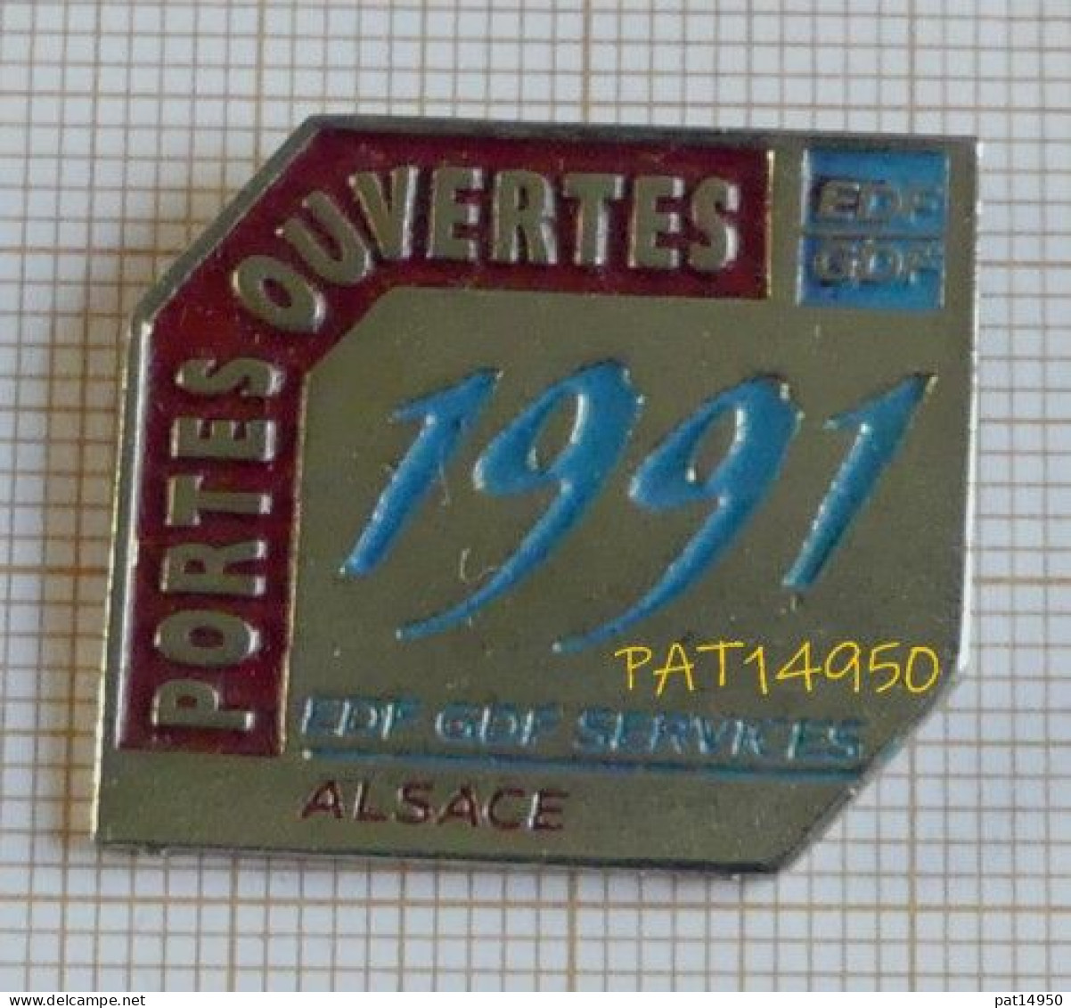 PAT14950 EDF GDF ALSACE PORTES OUVERTES 1991 - EDF GDF