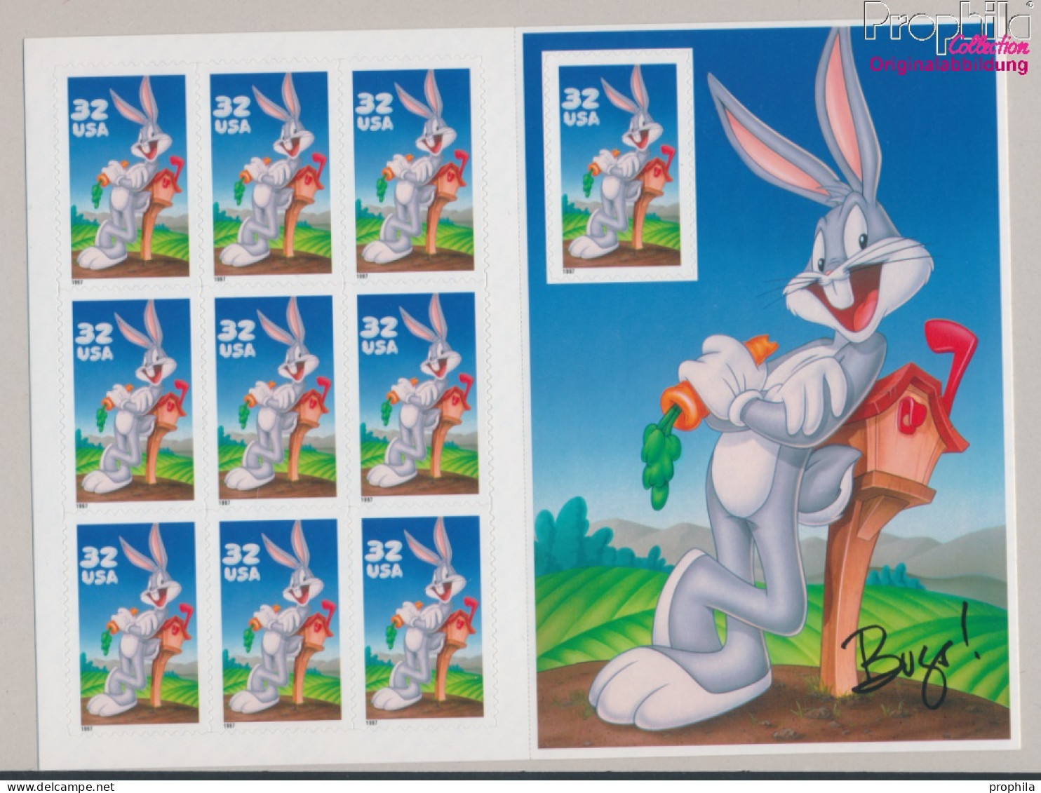USA 2829BA FB Folienblatt (kompl.Ausg.) Postfrisch 1997 Comicfigur - Bugs Bunny (10368270 - Nuovi