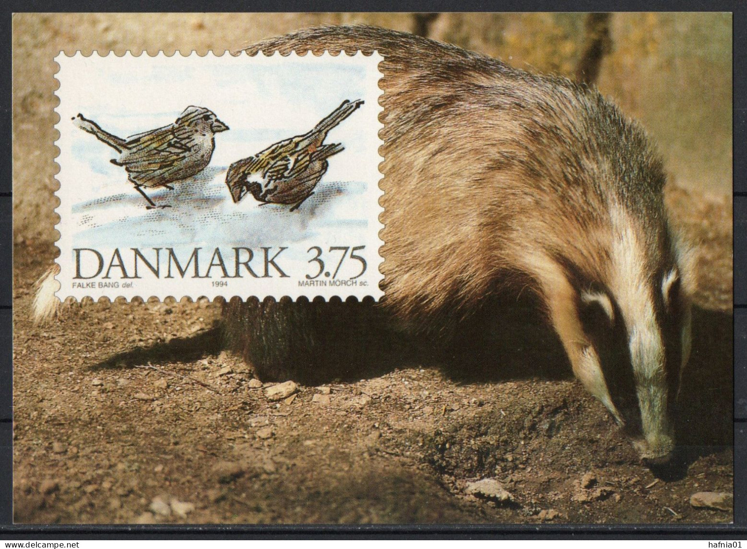 Martin Mörck. Denmark 1994. Native Animals. Michel 1086. Card. Special Cancel. - Autres & Non Classés