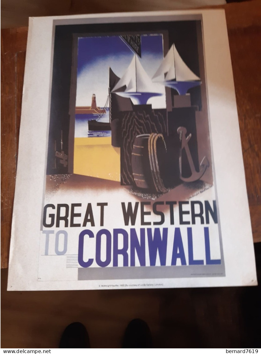 Affiche Great Western To Cornwall - Mc Knight Kauffer - Afiches