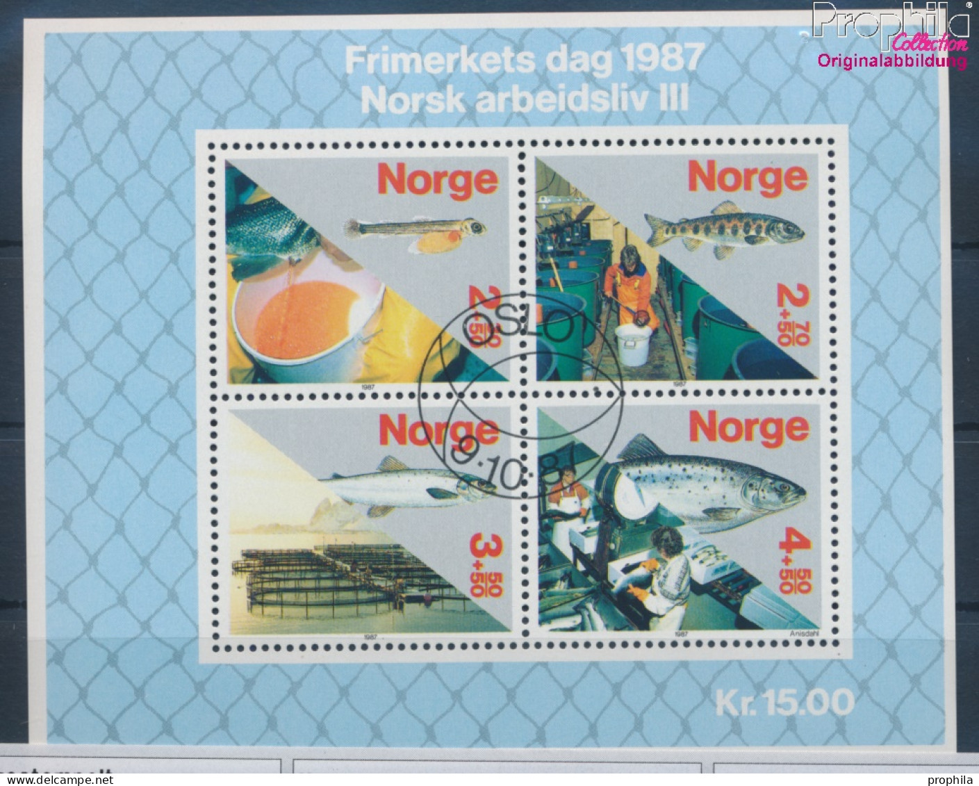 Norwegen Block8 (kompl.Ausg.) Gestempelt 1987 Berufsleben (10343750 - Gebruikt