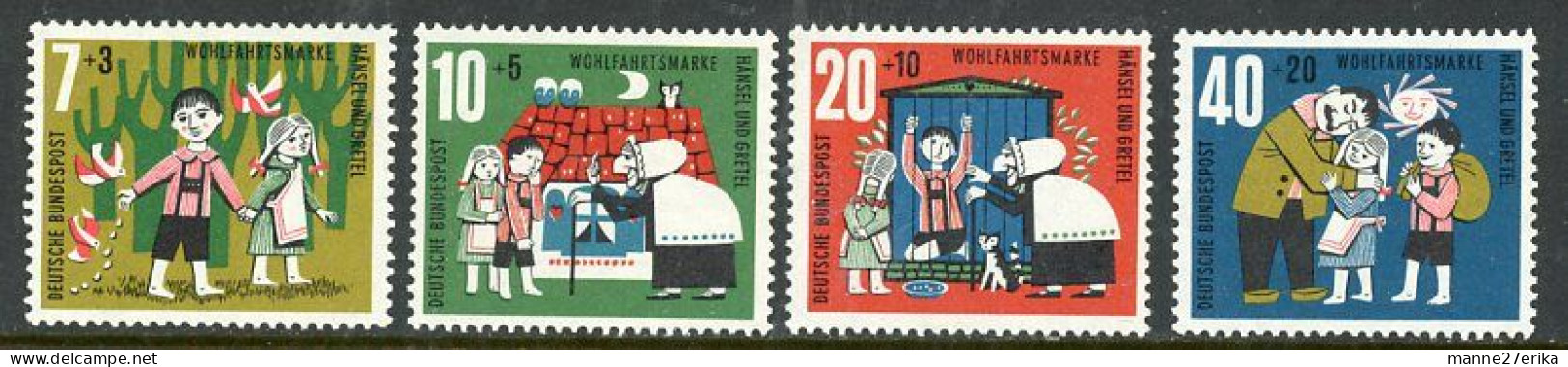 Germany 1961 MH Scenes From Hansel And Gretel - Unused Stamps