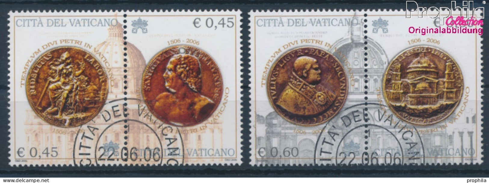 Vatikanstadt 1554-1557 Paare (kompl.Ausg.) Gestempelt 2006 Petersbasillika (10352380 - Used Stamps