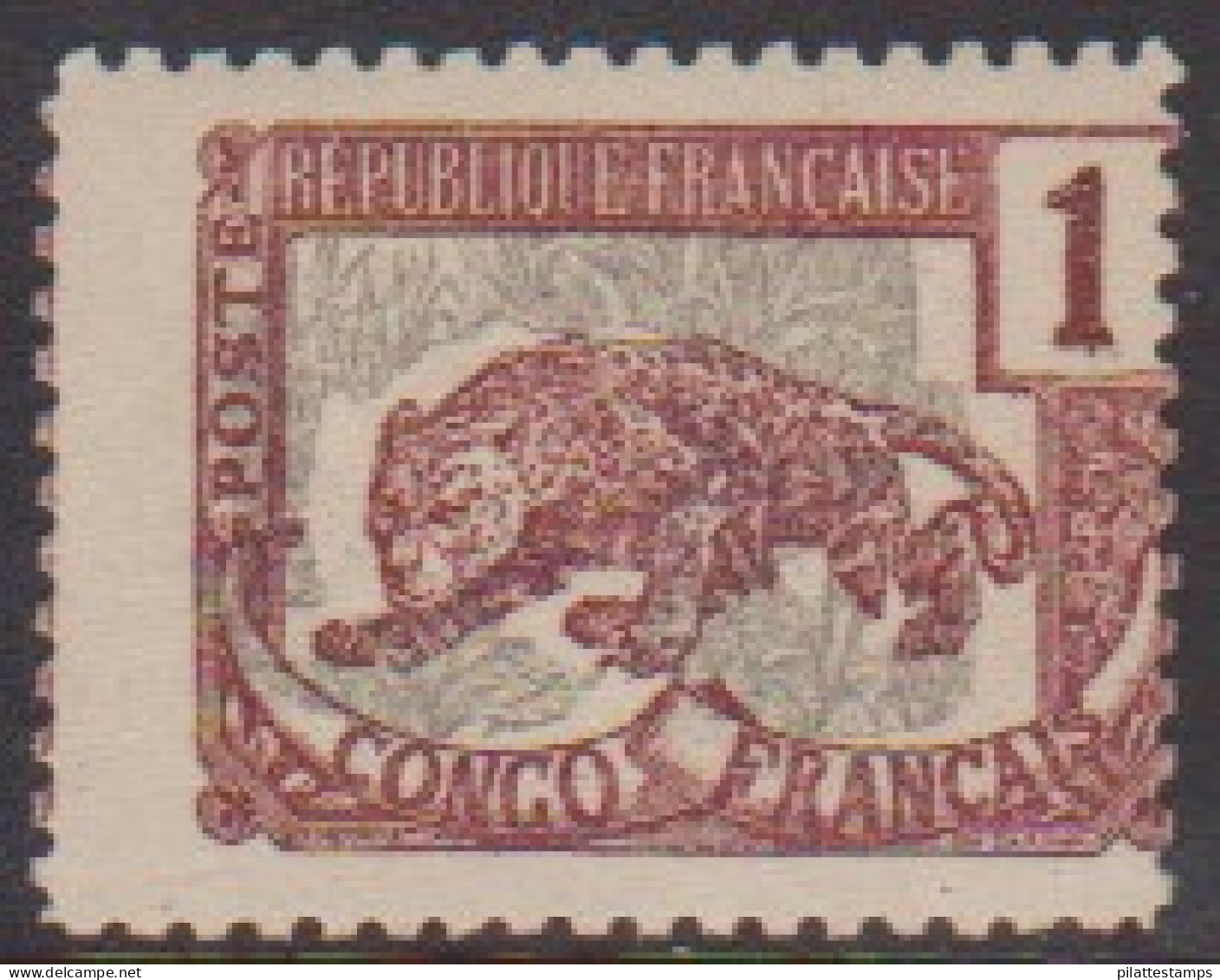 Congo  27c** Variété Fond Déplacé - Andere & Zonder Classificatie