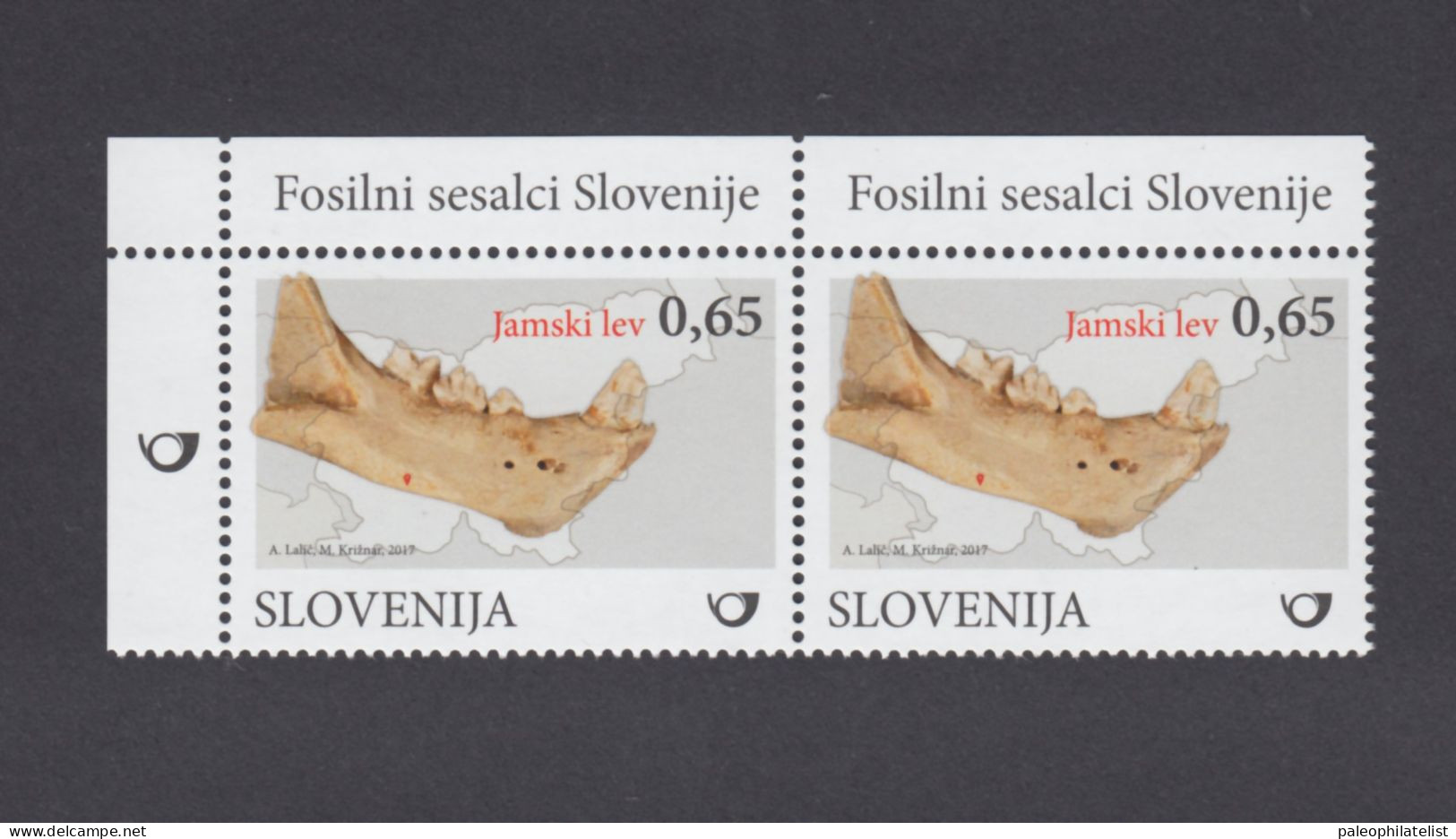 Slovenia 2017 "Mammal Fossils In Slovenia: Cave Lion"  Fossil, Prehistoric Animals - Prehistóricos