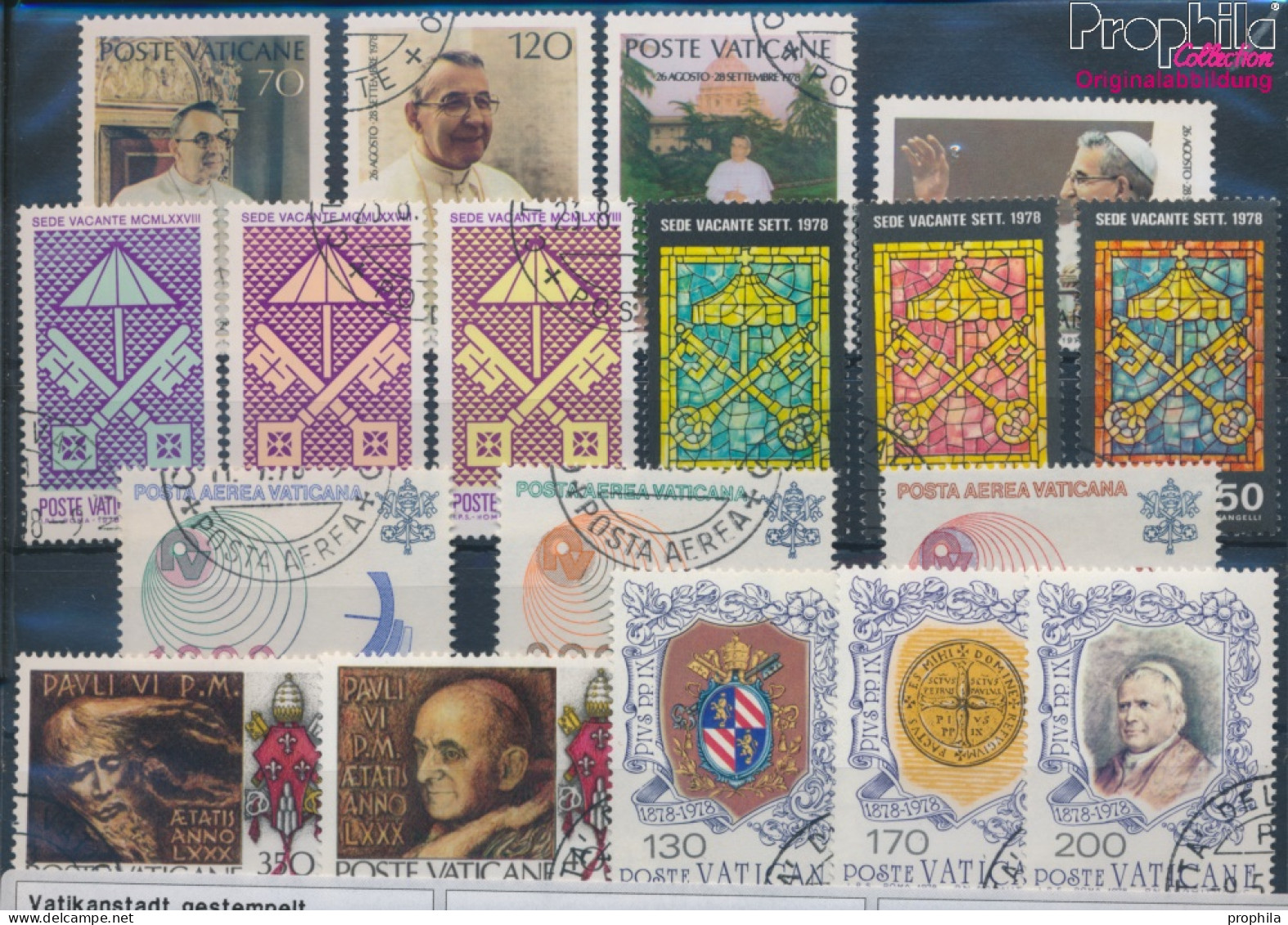 Vatikanstadt Gestempelt Papst Paul VI. 1978 Papst Paul VI. Fernmeldetag U.a.  (10352170 - Used Stamps