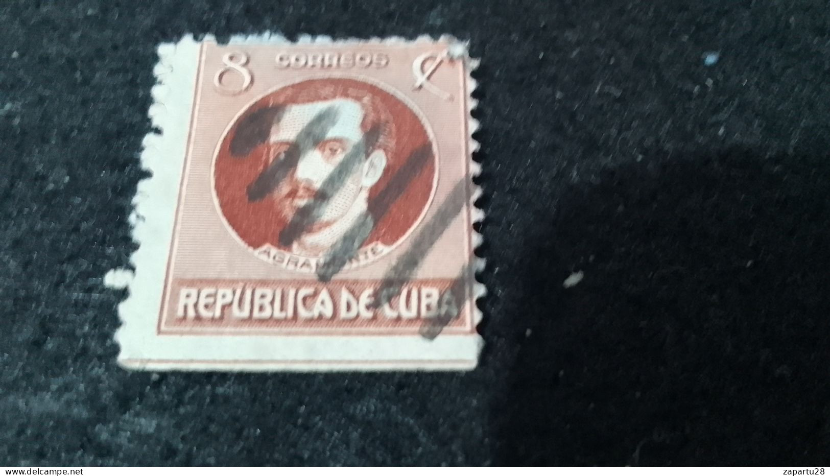 CUBA- 1920--35-  8  C.    DAMGALI - Oblitérés