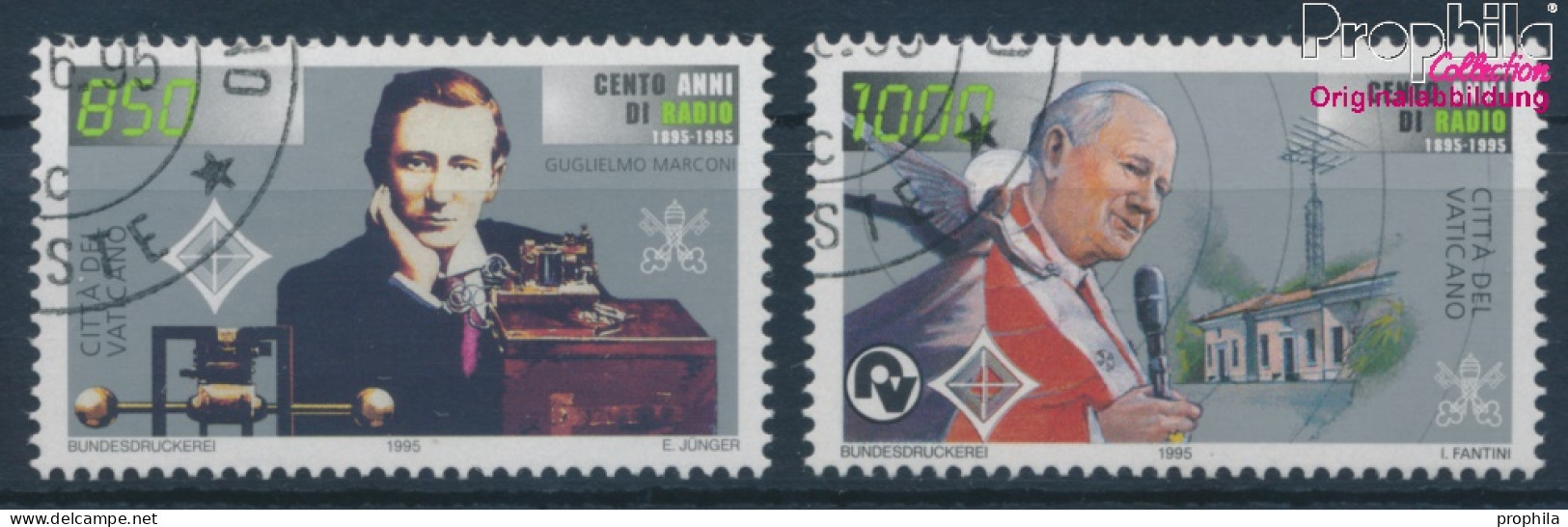 Vatikanstadt 1143-1144 (kompl.Ausgabe) Gestempelt 1995 Radio (10352253 - Used Stamps
