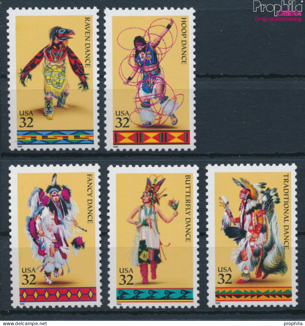 USA 2730-2734 (kompl.Ausg.) Postfrisch 1996 Indianische Tänze (10348662 - Nuovi