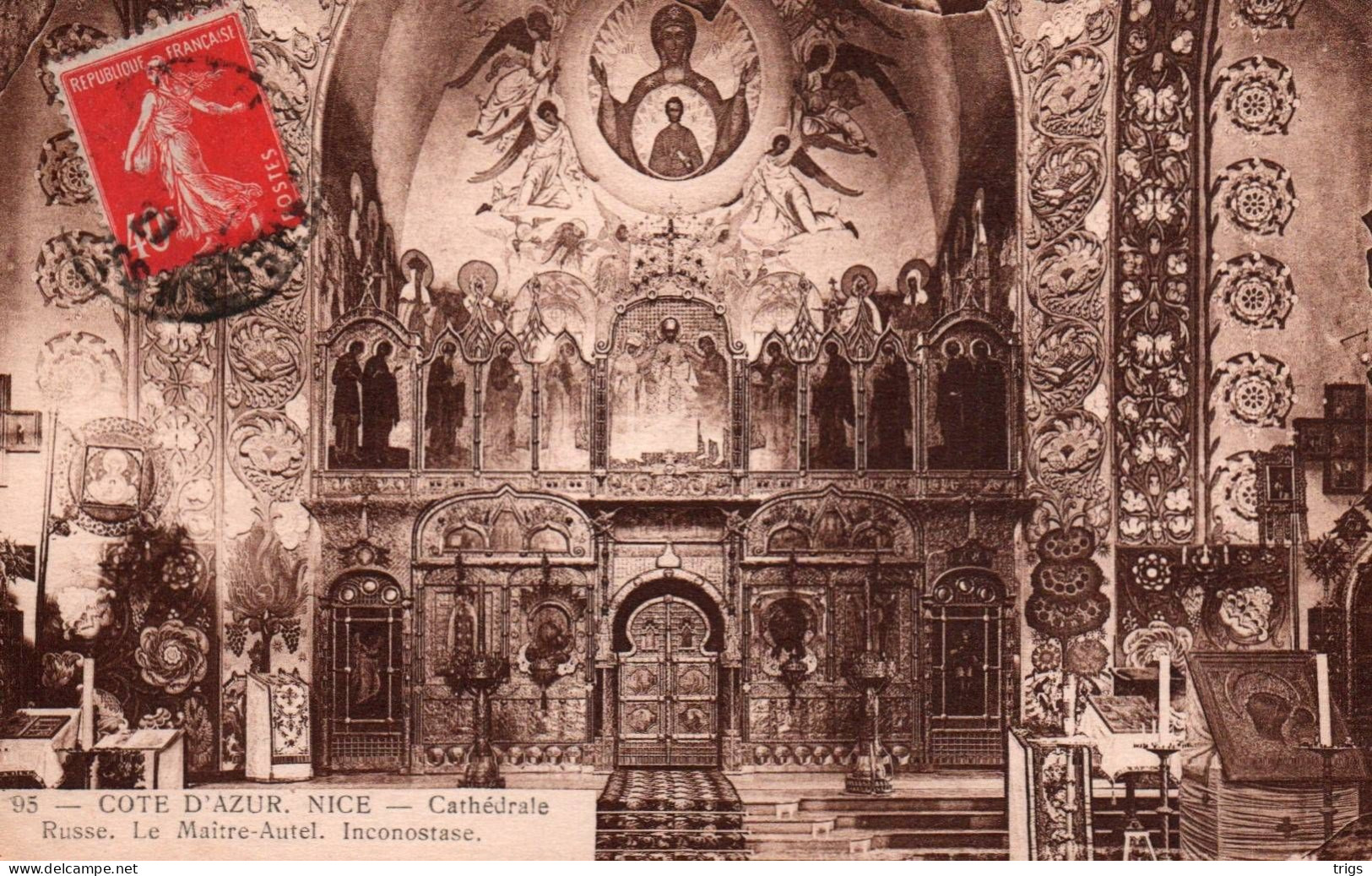 Nice (Cathédrale Russe) - Le Maître Autel, Iconostase - Monuments, édifices