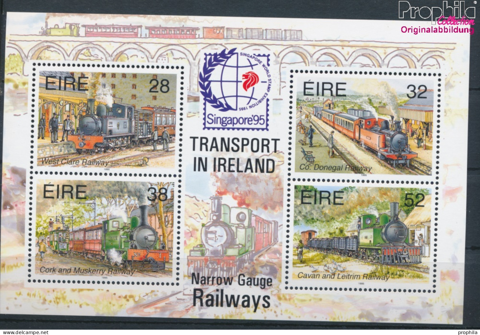 Irland Block15I (kompl.Ausg.) Postfrisch 1995 Schmalspurbahnen - Singapur (10348096 - Unused Stamps